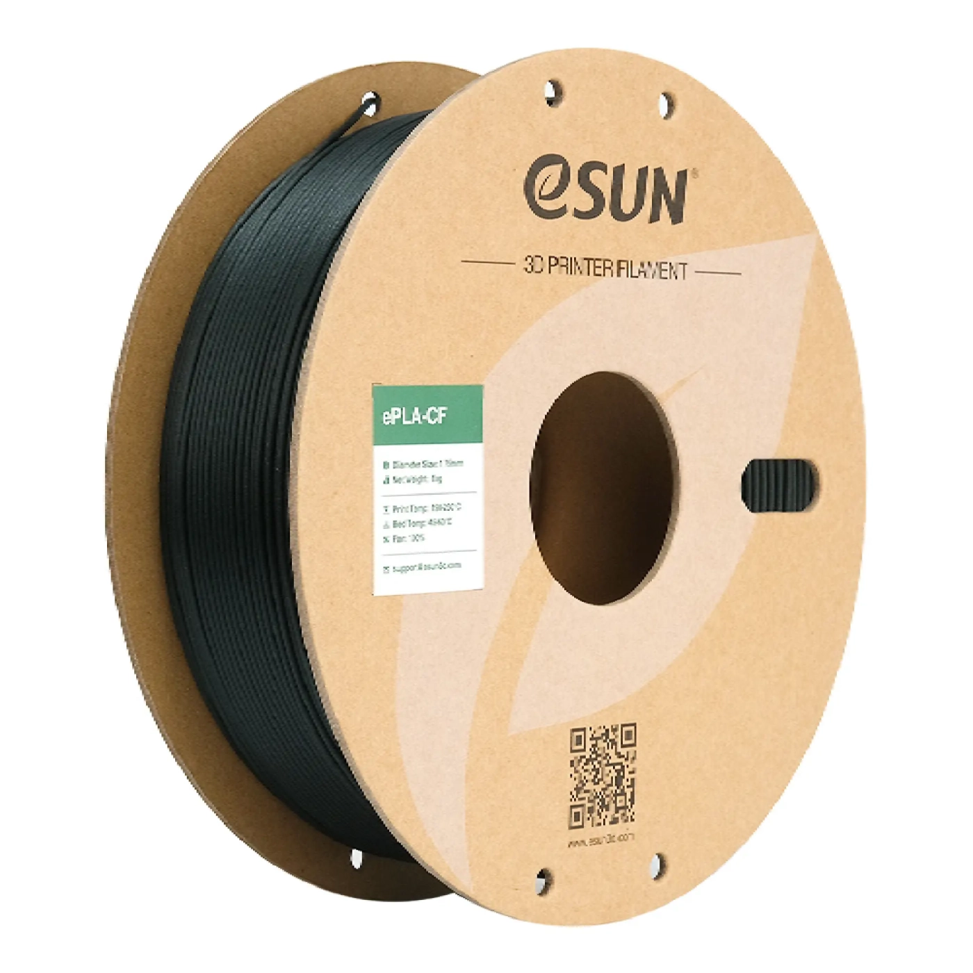 Купить ePLA-CF Filament (пластик) для 3D принтера Esun 1кг, 1.75мм, зеленый (ePLA-CF-P175G1) - фото 1