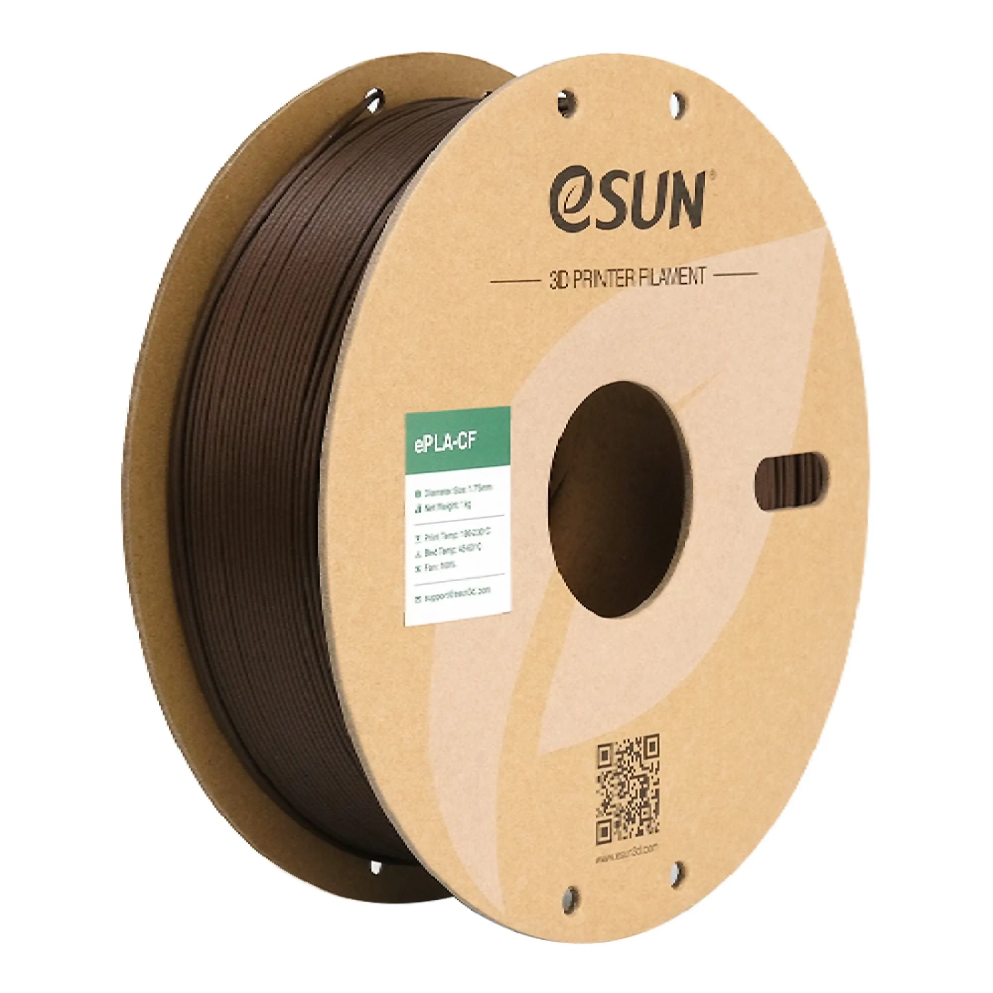Купити ePLA-CF Filament (пластик) для 3D принтера Esun 1кг, 1.75мм, червоний (ePLA-CF-P175R1) - фото 1