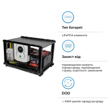 Купити Система зберігання енергії SUMRY SM-2200H-12-4PW5.12K-LFP-RACK 1.8kW 5.12kWh 4BAT LiFePO4 4000 циклів - фото 5