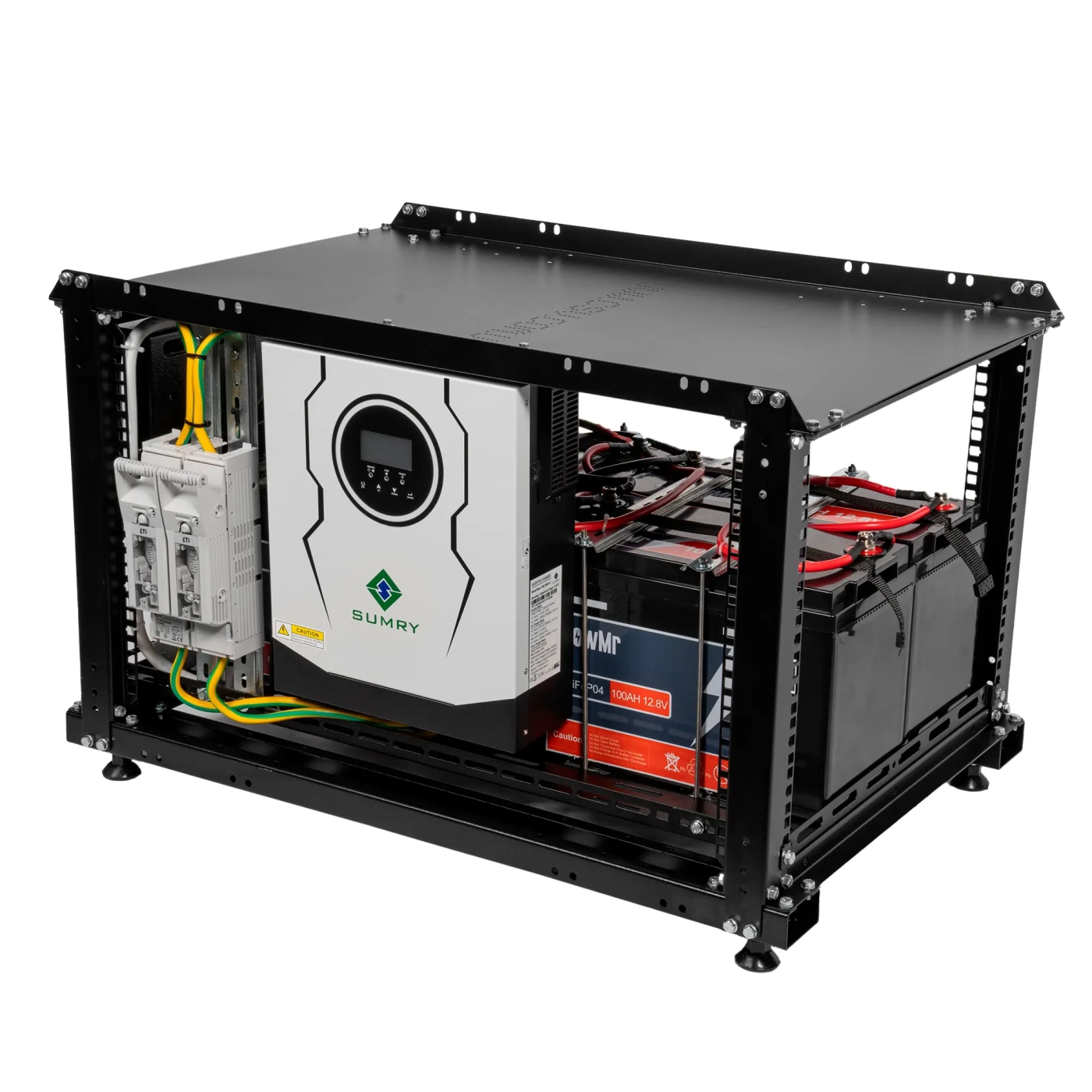 Купити Система зберігання енергії SUMRY SM-2200H-12-4PW5.12K-LFP-RACK 1.8kW 5.12kWh 4BAT LiFePO4 4000 циклів - фото 1