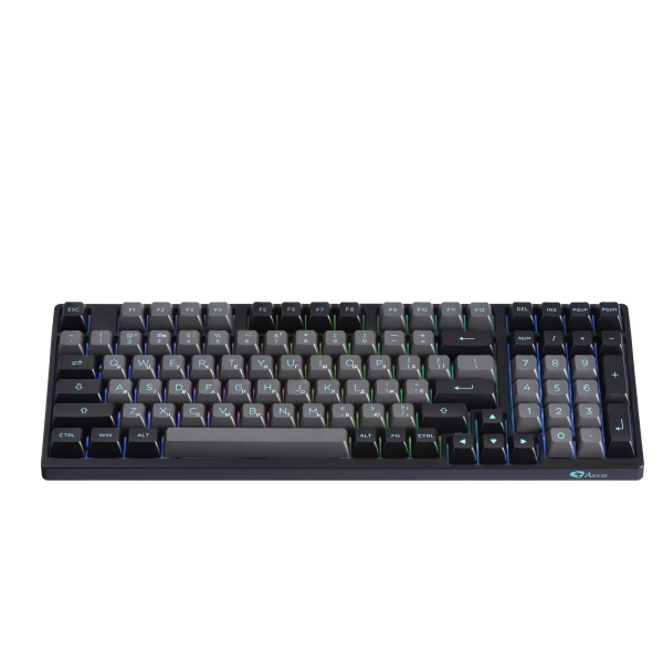 Купить Клавиатура Akko 3098N Black/Cyan TTC Flame Switch RGB (6925758618311) - фото 3