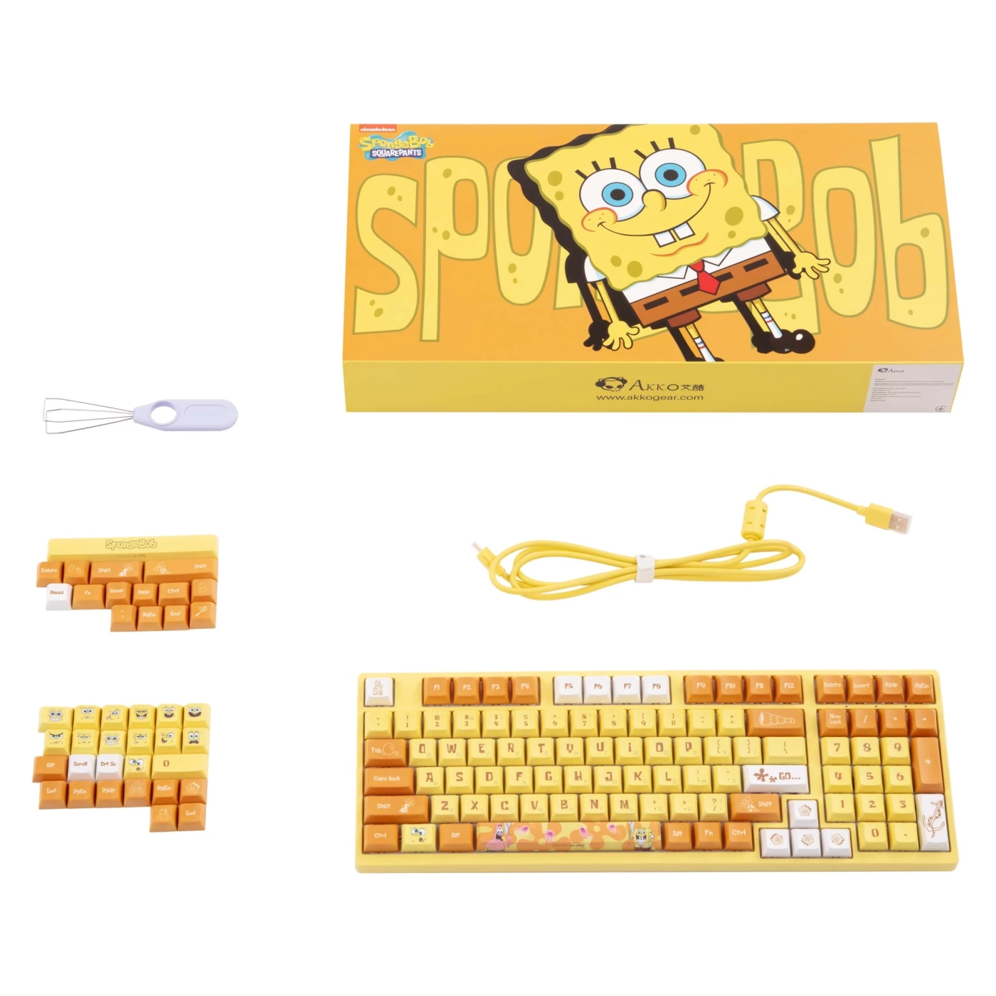 Купить Клавиатура Akko 3098S RGB Sponge Bob CS Sponge RGB (6925758613880) - фото 11