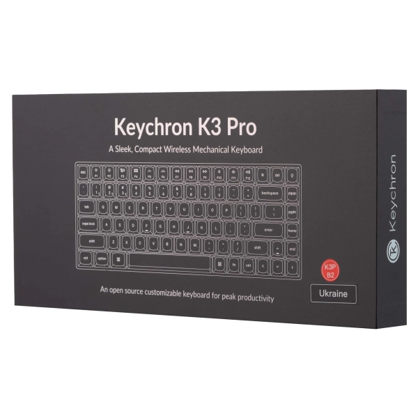 Купити Клавіатура Keychron K3 PRO 84Key Gateron Blue BT/USB-A Hot-swap Low Profile QMK EN/UKR RGB (K3PH2_KEYCHRON) - фото 13
