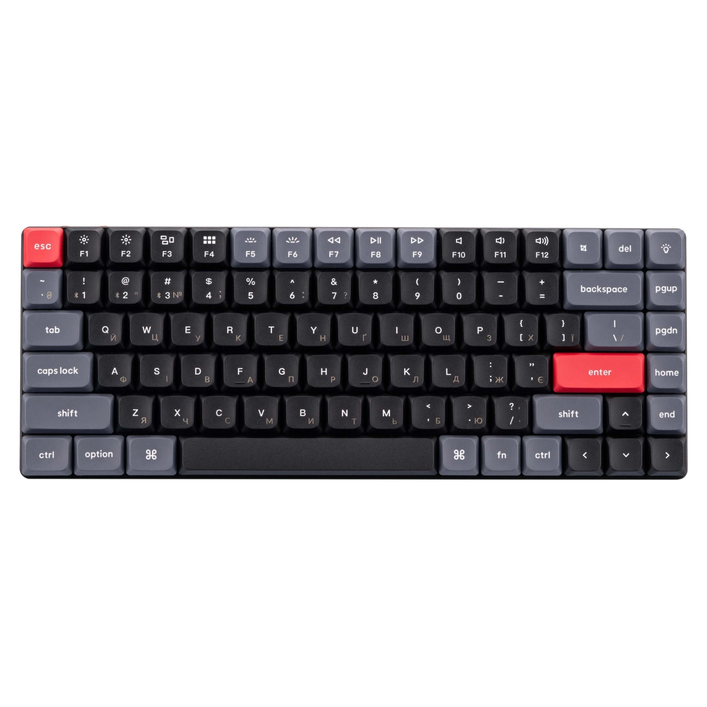 Купить Клавиатура Keychron K3 PRO 84Key Gateron Blue Low Profile QMK RGB EN/UKR USB/BT Black (K3PB2_KEYCHRON) - фото 1
