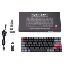 Купити Клавіатура Keychron K3 PRO 84Key Gateron Blue Low Profile QMK RGB EN/UKR USB/BT Black (K3PB2_KEYCHRON) - фото 12
