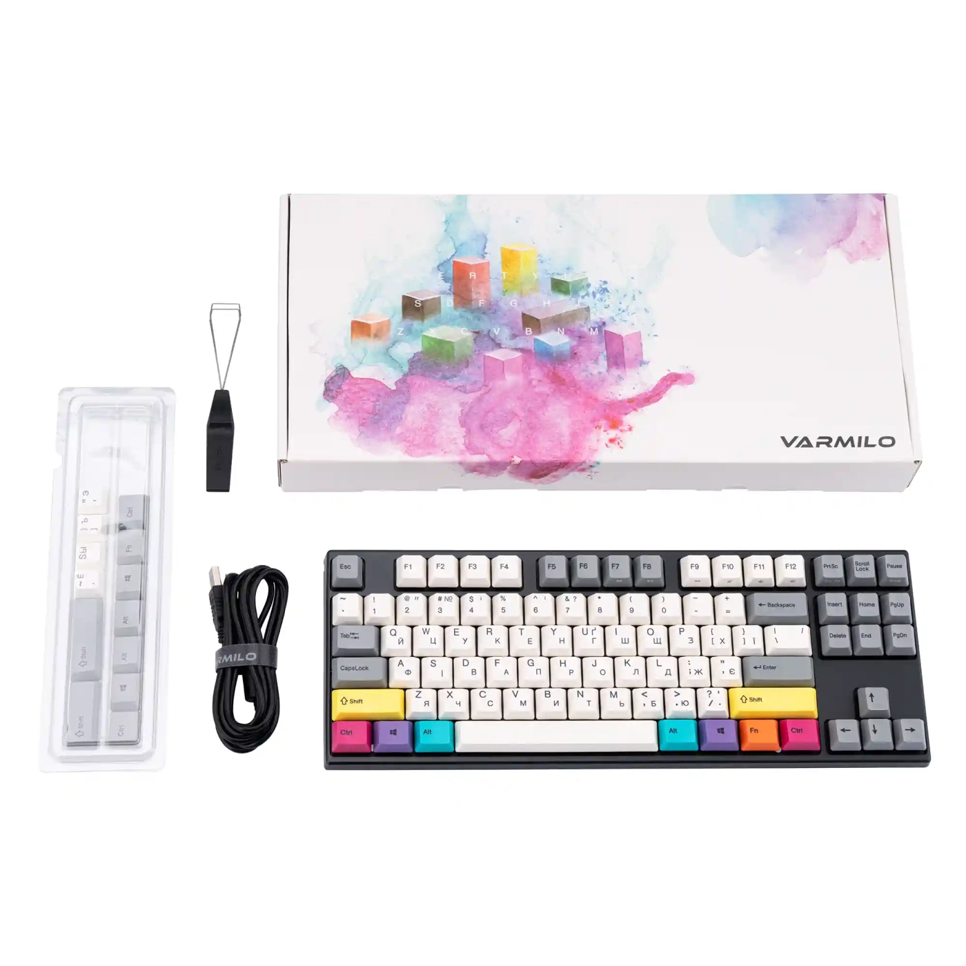 Купить Клавиатура Varmilo VEM87 CMYK EC V2 Ivy UA (A33A024B1A3A17A007) - фото 10