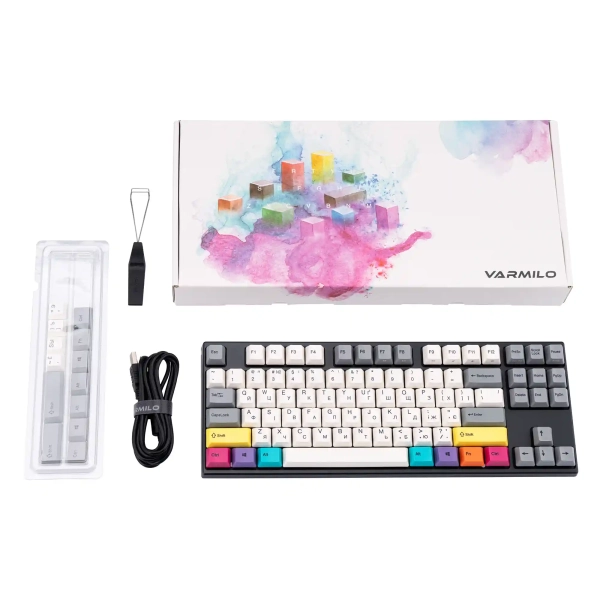 Купить Клавиатура Varmilo VEM87 CMYK EC V2 Rose UA (A33A024B0A3A17A007) - фото 10