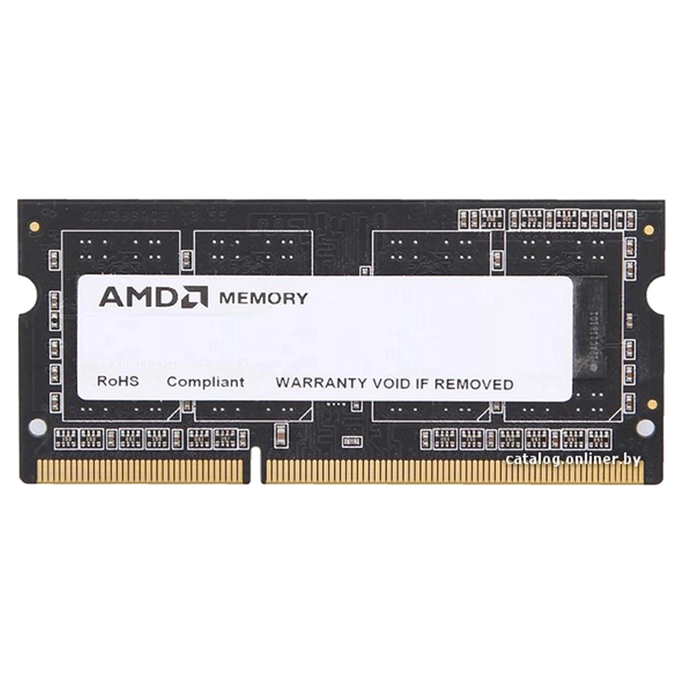 Купить Модуль памяти AMD DDR3L-1600 SODIMM 4GB (R534G1601S1SL-UOBULK) BULK - фото 1