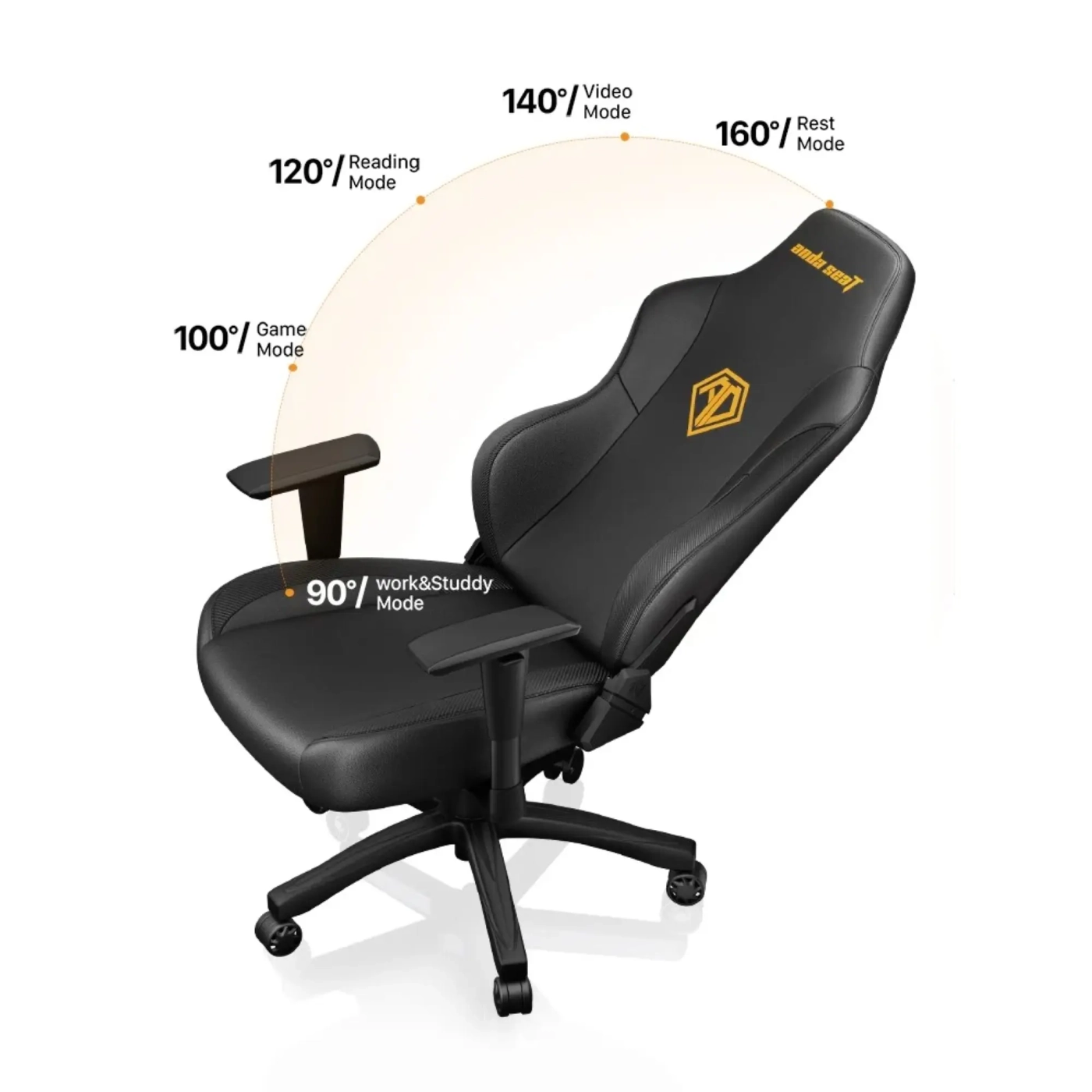 Купить Кресло для геймеров Anda Seat Phantom 3 L Elegant Black (AD18Y-06-B-PV/C) - фото 11