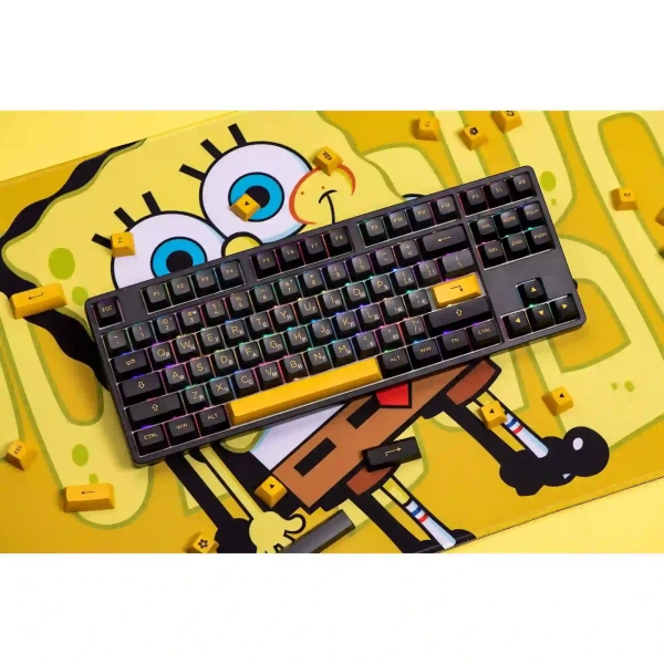 Купити Клавіатура Akko 5087B Plus Black/Gold Jelly Pink RGB (6925758624206) - фото 10