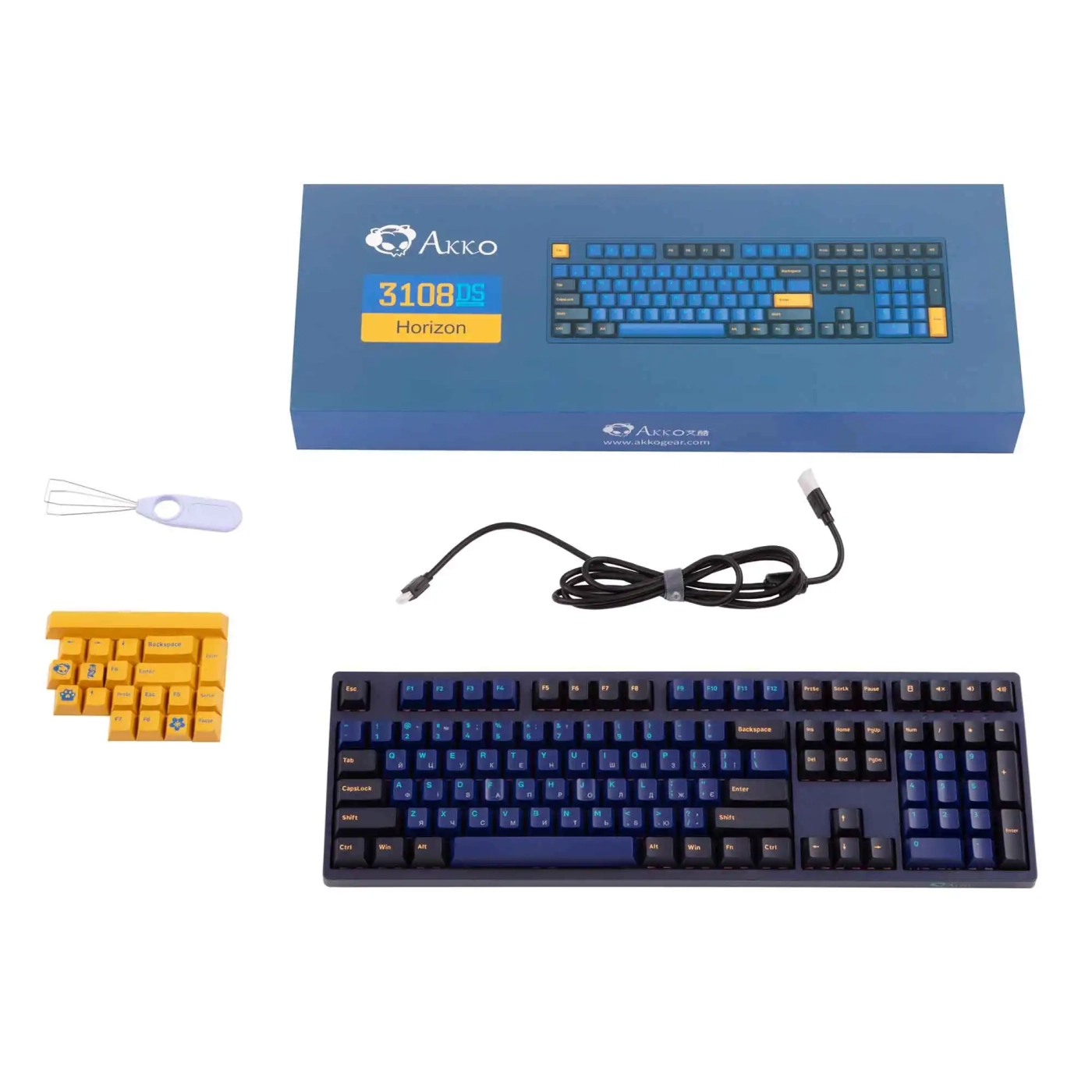 Купити Клавіатура Akko 3108 V2 DS Horizon V2 Blue (6925758607711) - фото 9