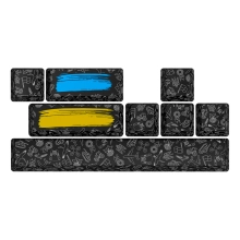 Купити Комплект кейкапів HATOR Authentic Edition black PBT keycaps (HTS-701) - фото 1