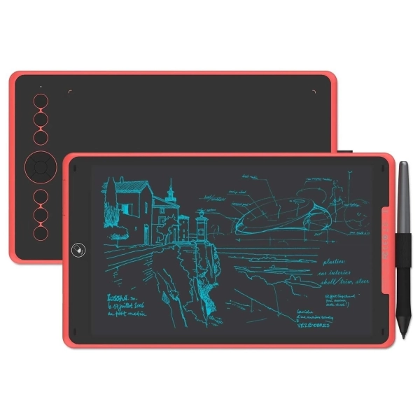 Купити Графічний планшет Huion Inspiroy Ink H320M Coral Red - фото 2
