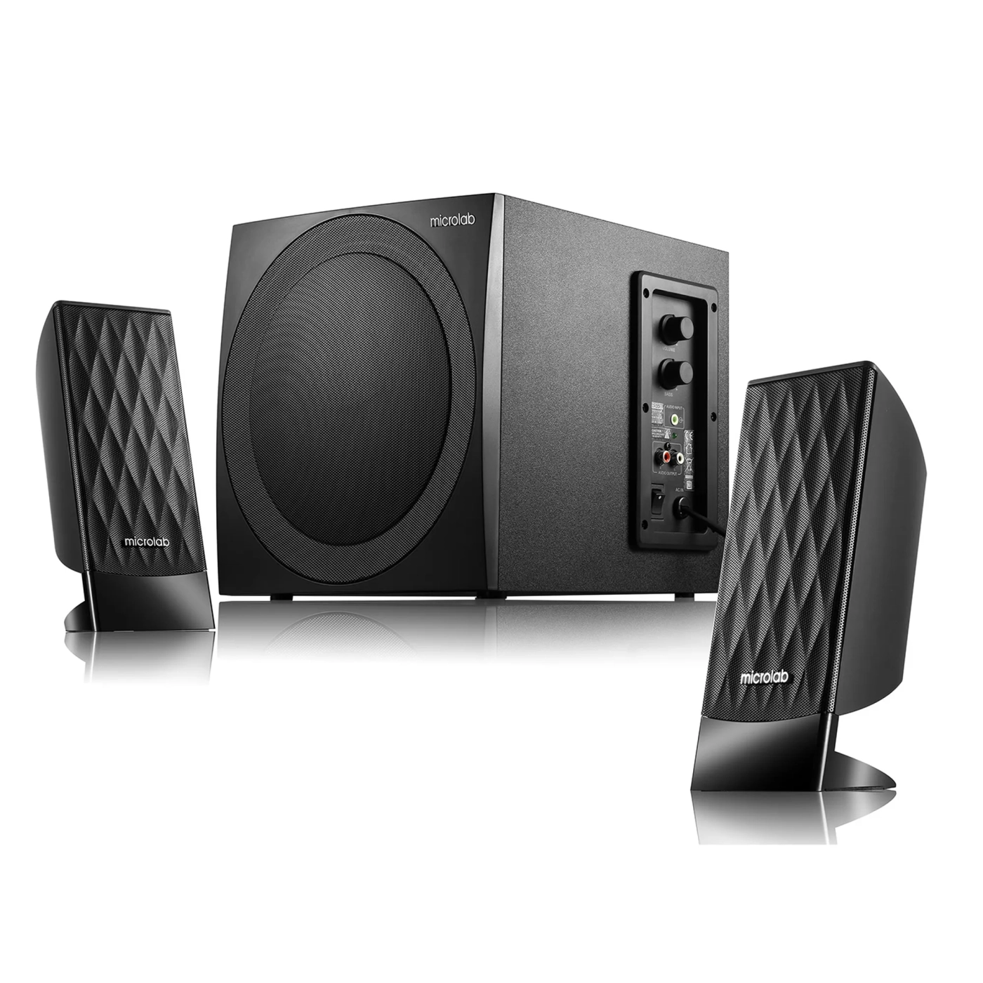 Купить Акустическая система Microlab M-300 2.1 40W Black - фото 2