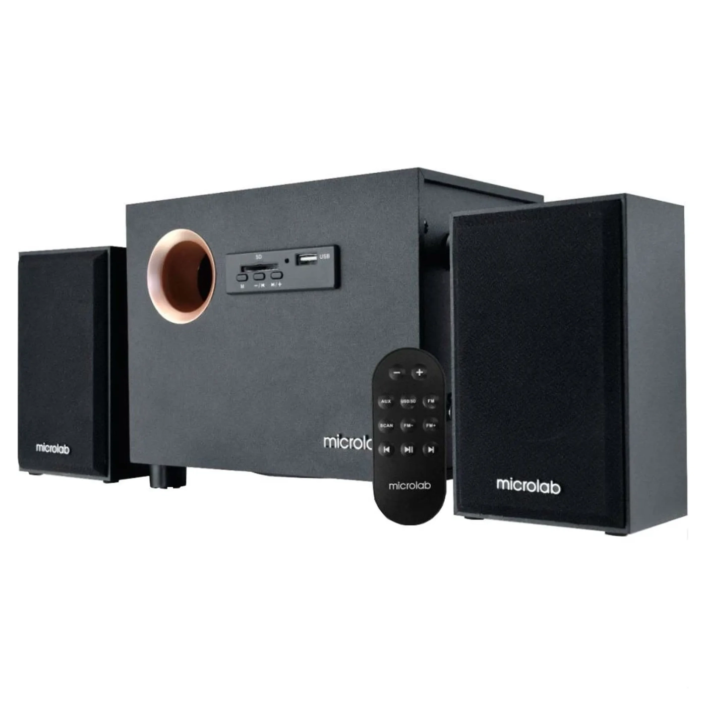 Купить Акустическая система Microlab M-105R 2.1 10W Black - фото 1