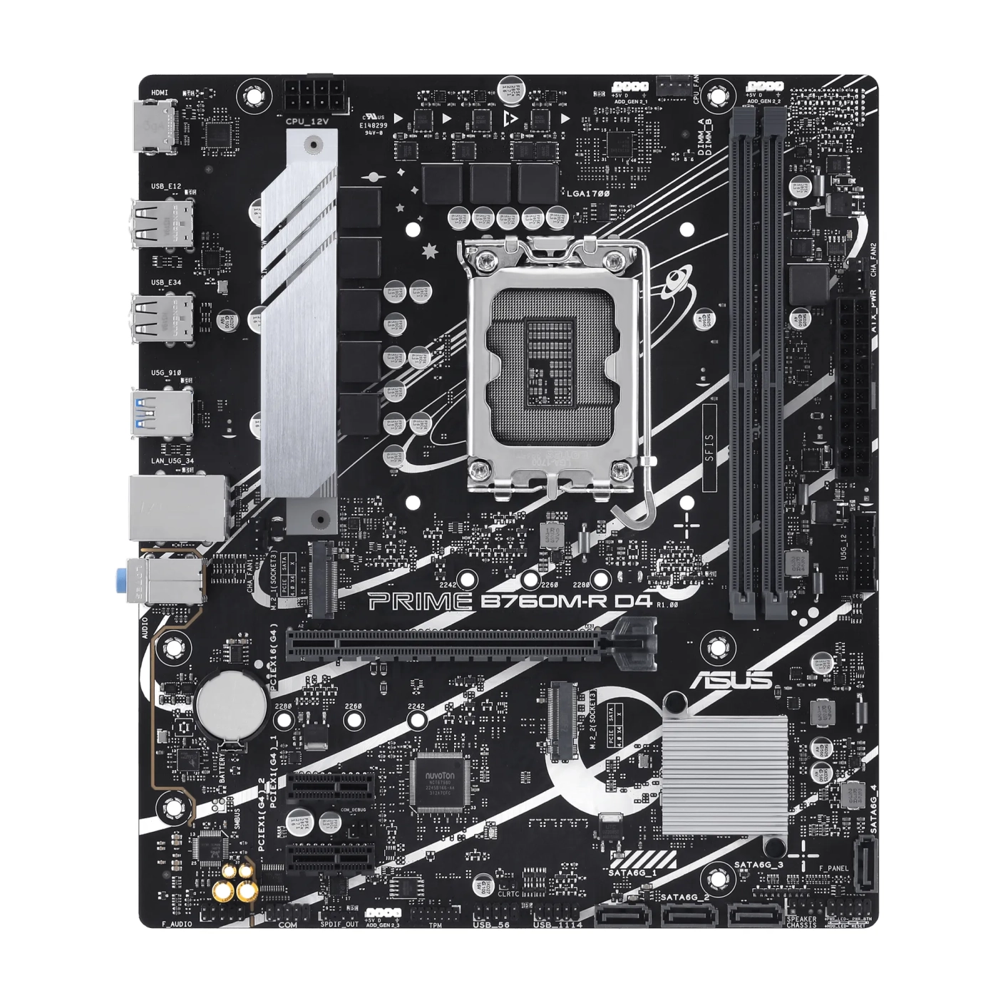 Купить Материнская плата ASUS PRIME B760M-R D4 - фото 2