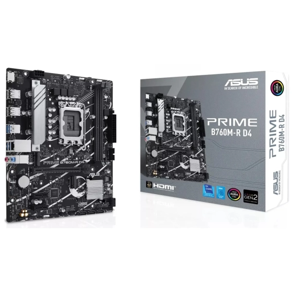 Купити Материнська плата ASUS PRIME B760M-R D4 - фото 1