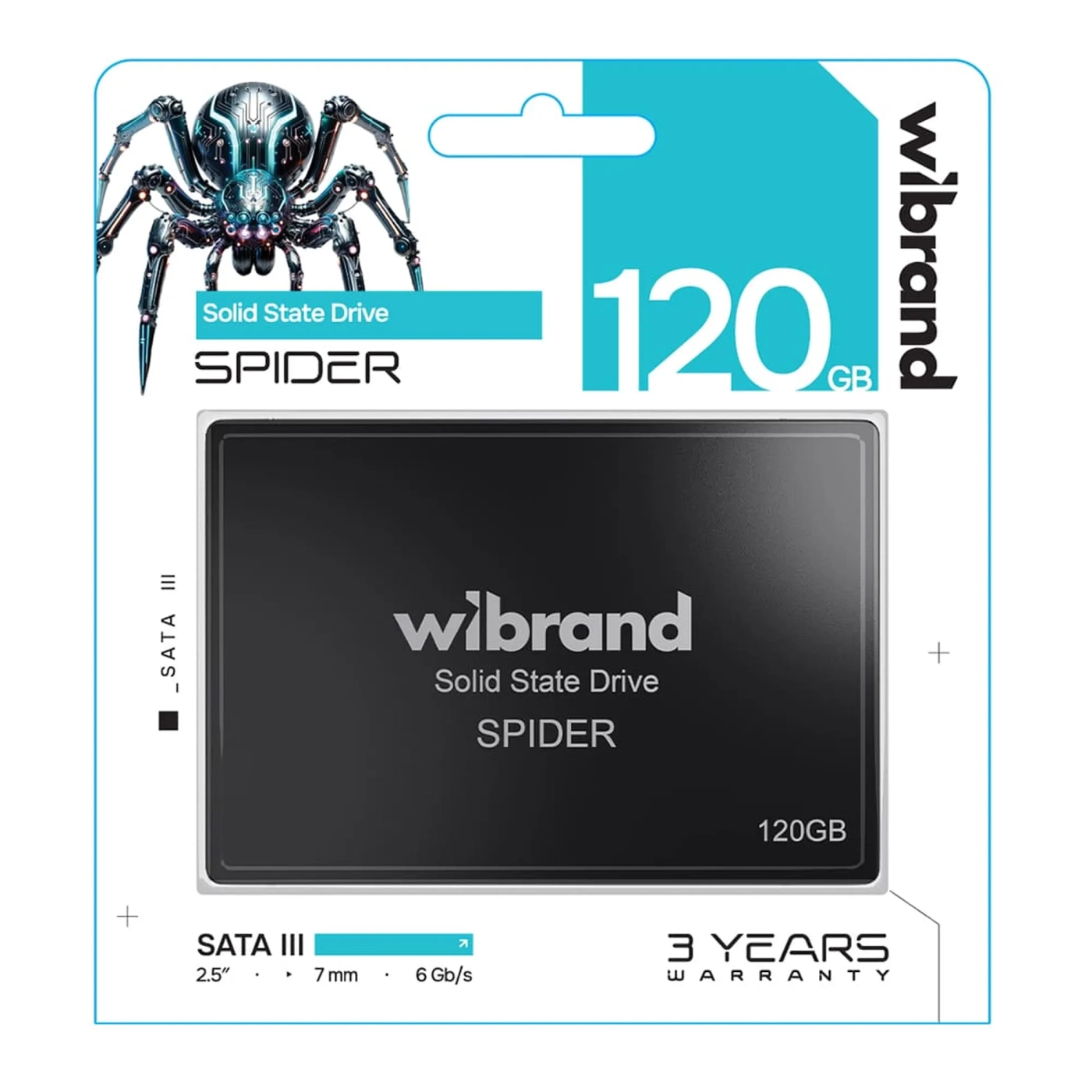 Купить SSD диск Wibrand Spider 120GB 2.5" (WI2.5SSD/SP120GBST) - фото 1