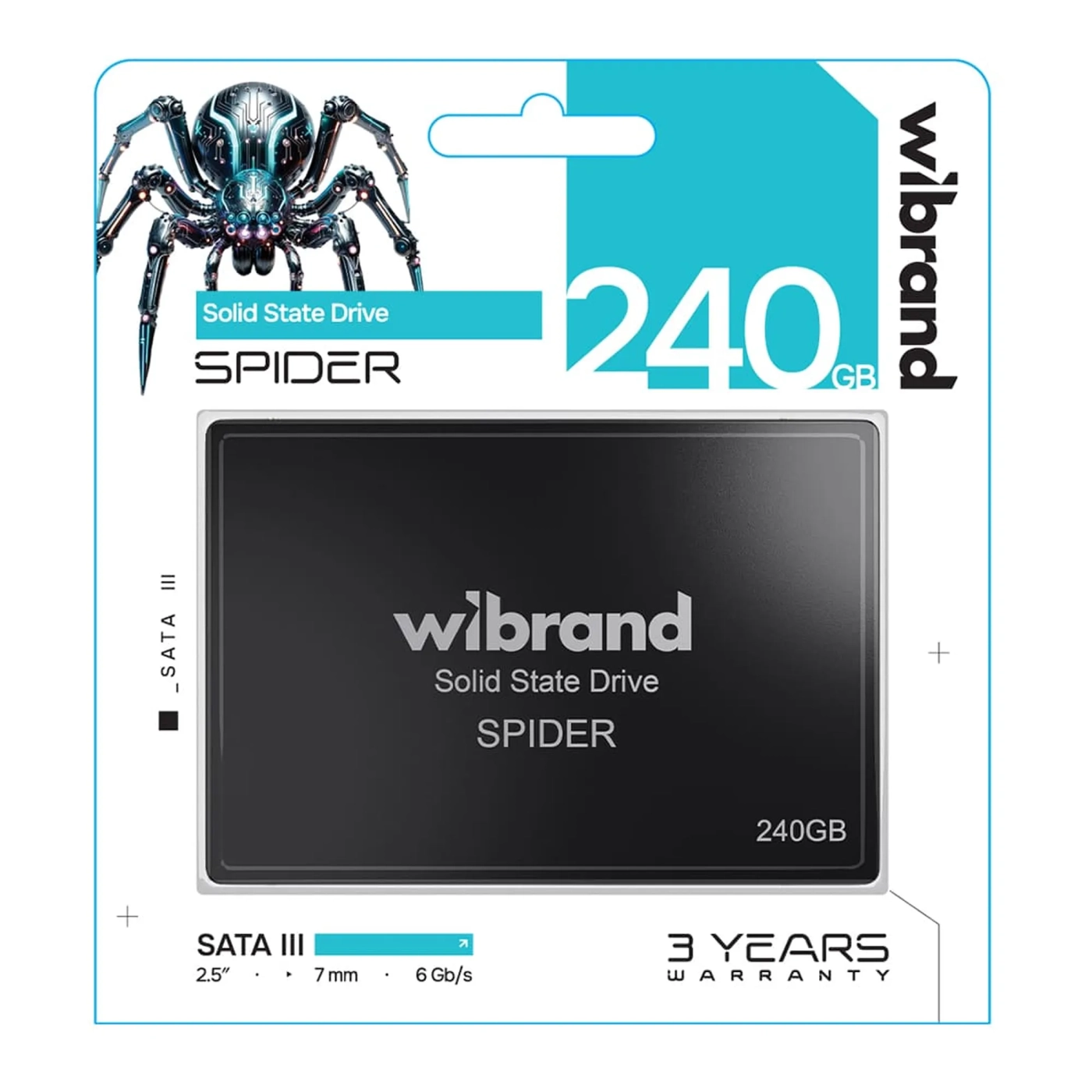 Купить SSD диск Wibrand Spider 240GB 2.5" (WI2.5SSD/SP240GBST) - фото 1