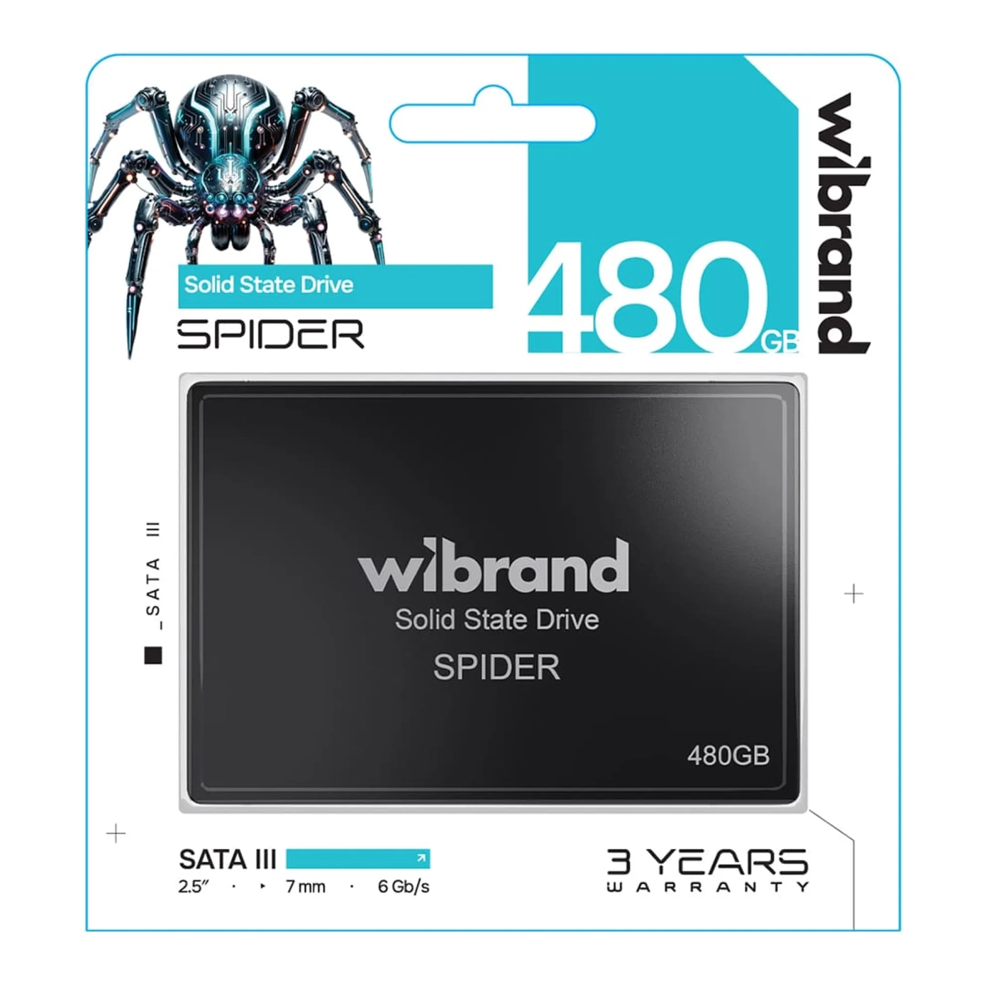 Купить SSD диск Wibrand Spider 480GB 2.5" (WI2.5SSD/SP480GBST) - фото 1