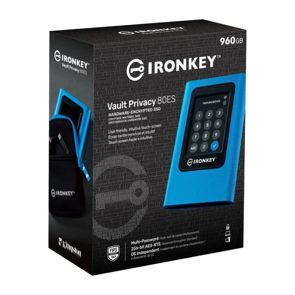 Купить SSD диск Kingston IronKey Vault Privacy 80 960GB USB 3.2 Gen 1 (IKVP80ES/960G) - фото 3