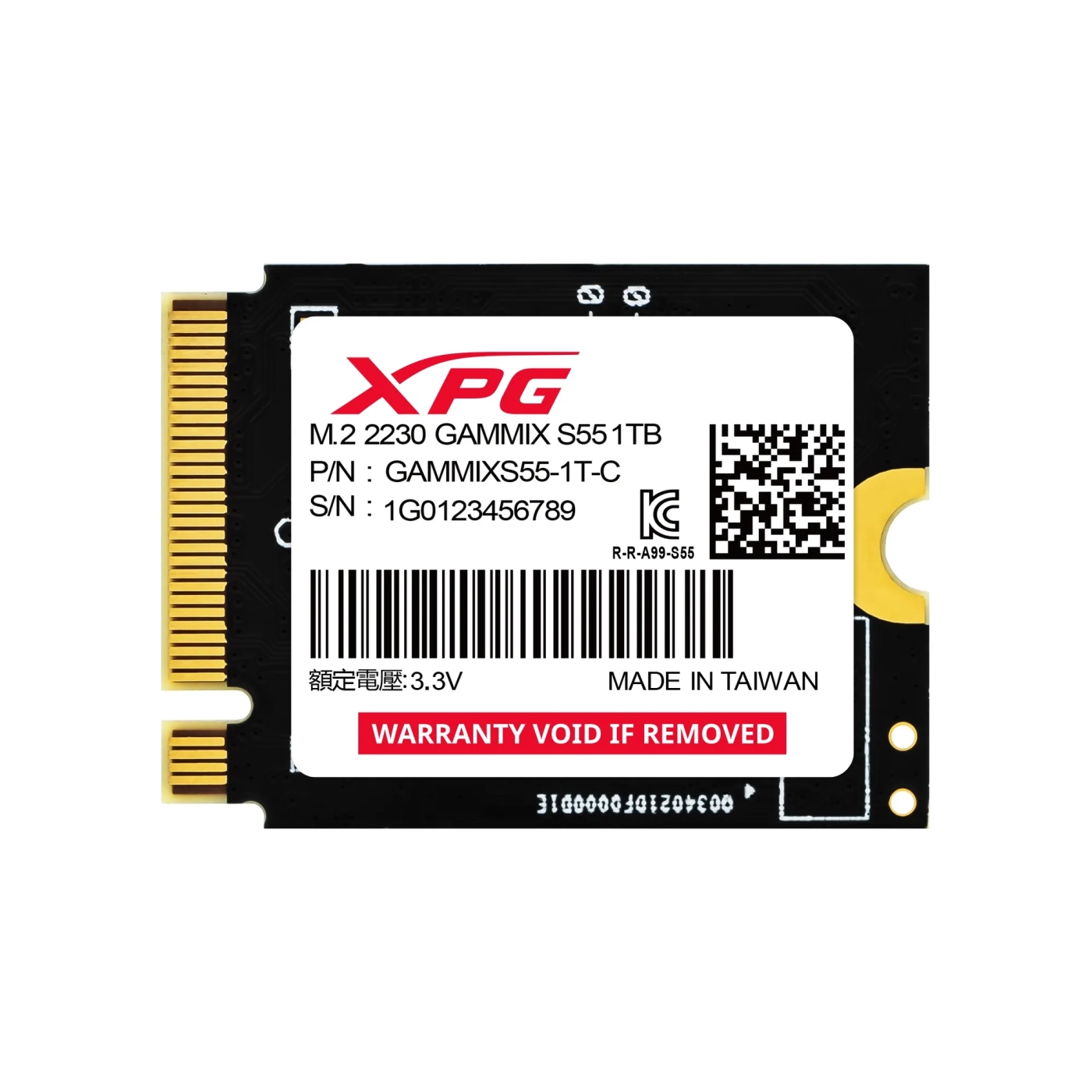 Купить SSD диск Adata Gammix S55 1TB M.2 (SGAMMIXS55-1T-C) - фото 1