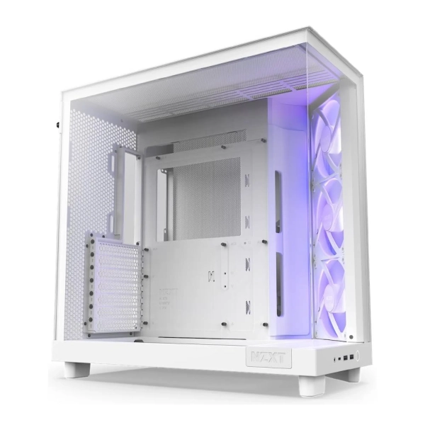 Купити Корпус NZXT H6 Flow RGB White (CC-H61FW-R1) - фото 2