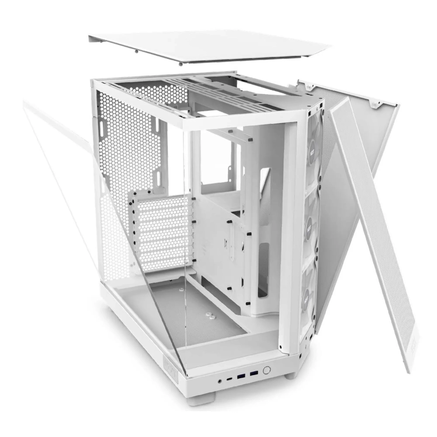 Купити Корпус NZXT H6 Flow RGB White (CC-H61FW-R1) - фото 3