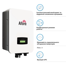 Купити Гібридний інвертор Afore AF5K-SL 5KW 48V 2 MPPT Wi-Fi 220V Однофазний (AF5K-SL) - фото 3