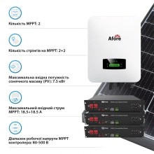 Купить Система хранения энергии Afore AF5K-SL-3DY7.2K-LFP 5kW 7.2kWh 3BAT LiFePO4 6000 циклов - фото 3