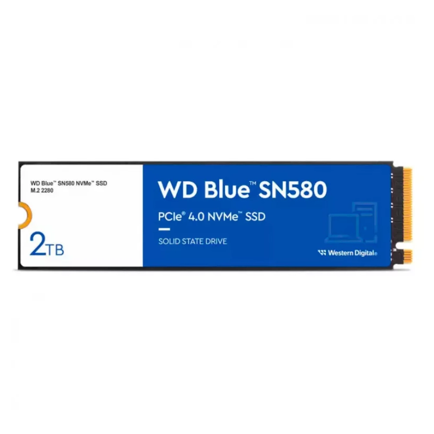 Купити SSD диск WD Blue SN580 2TB M.2 2280 NVME PCI Express 4.0 x4 (WDS200T3B0E) - фото 1