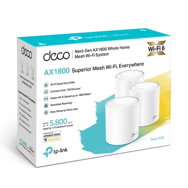 Купити Маршрутизатор TP-LINK Deco X20 3-pack - фото 6