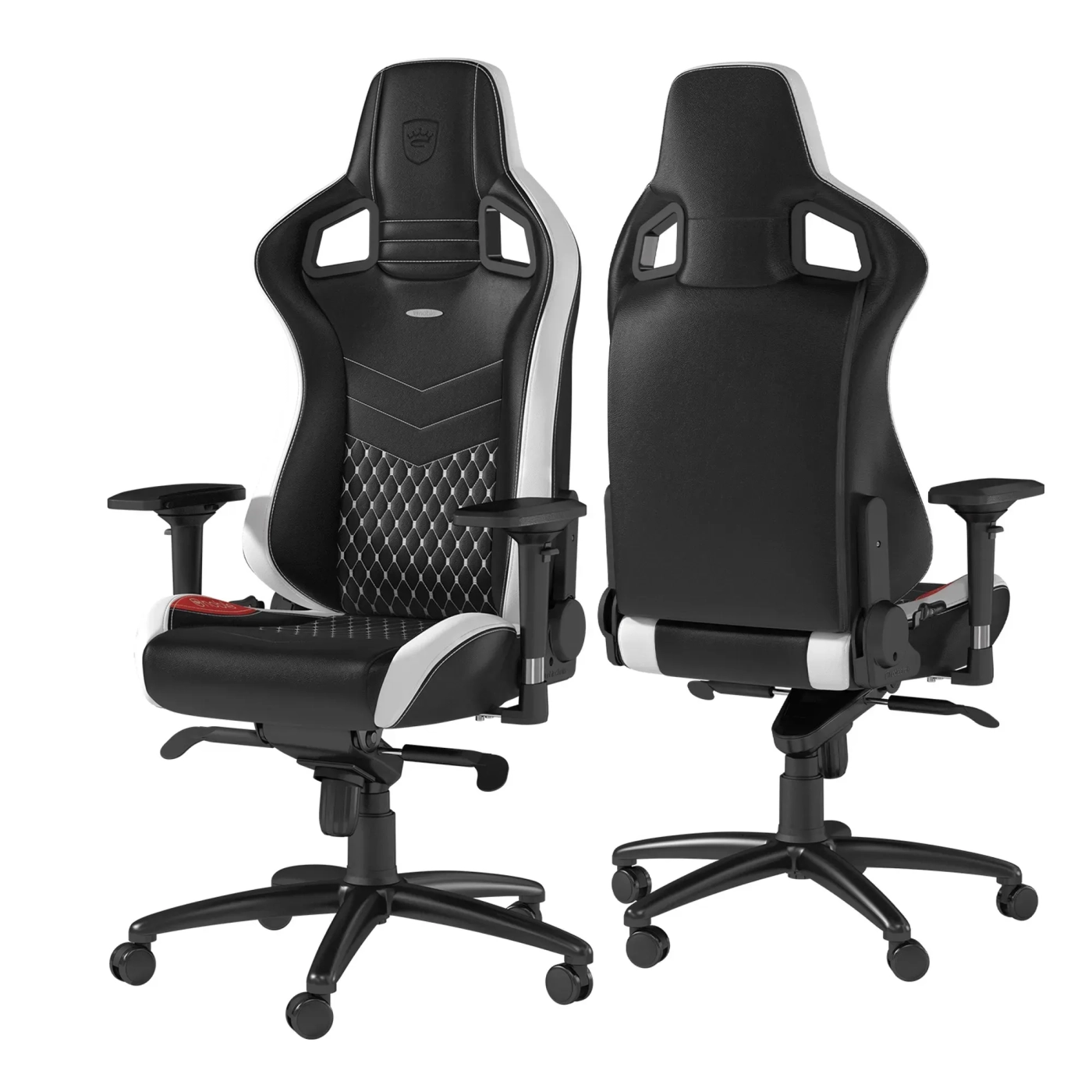 Купить Кресло для геймеров Noblechairs Epic real leather black/white/red (NBL-RL-EPC-001) - фото 4