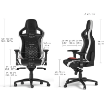Купити Крісло для геймерів Noblechairs Epic real leather black/white/red (NBL-RL-EPC-001) - фото 12
