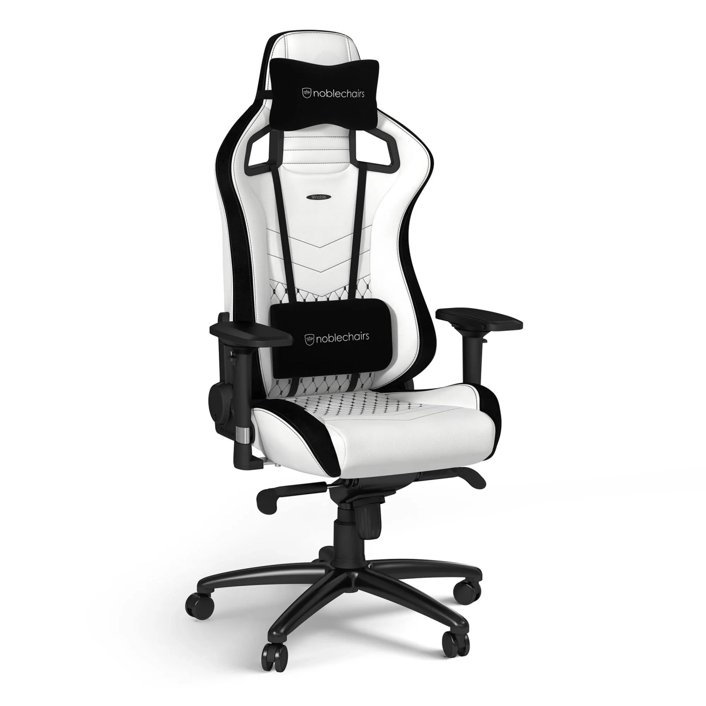 Купить Кресло для геймеров Noblechairs Epic PU leather white/black (NBL-PU-WHT-001) - фото 1