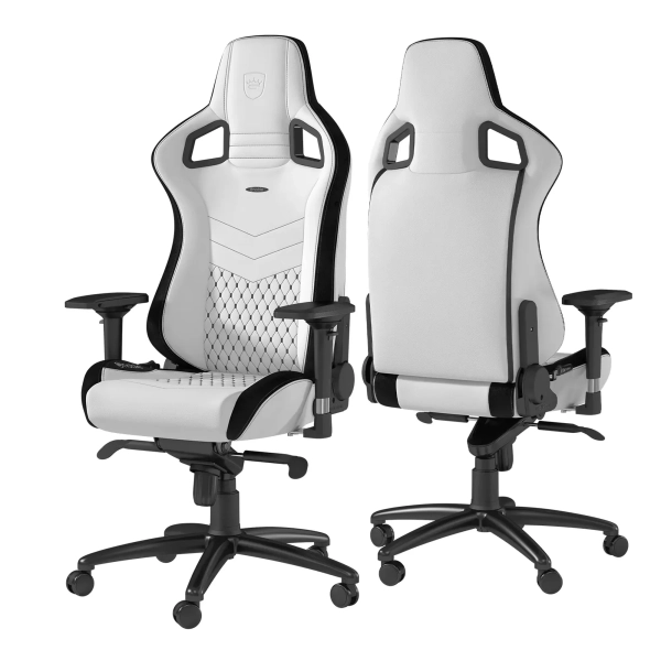 Купить Кресло для геймеров Noblechairs Epic PU leather white/black (NBL-PU-WHT-001) - фото 4