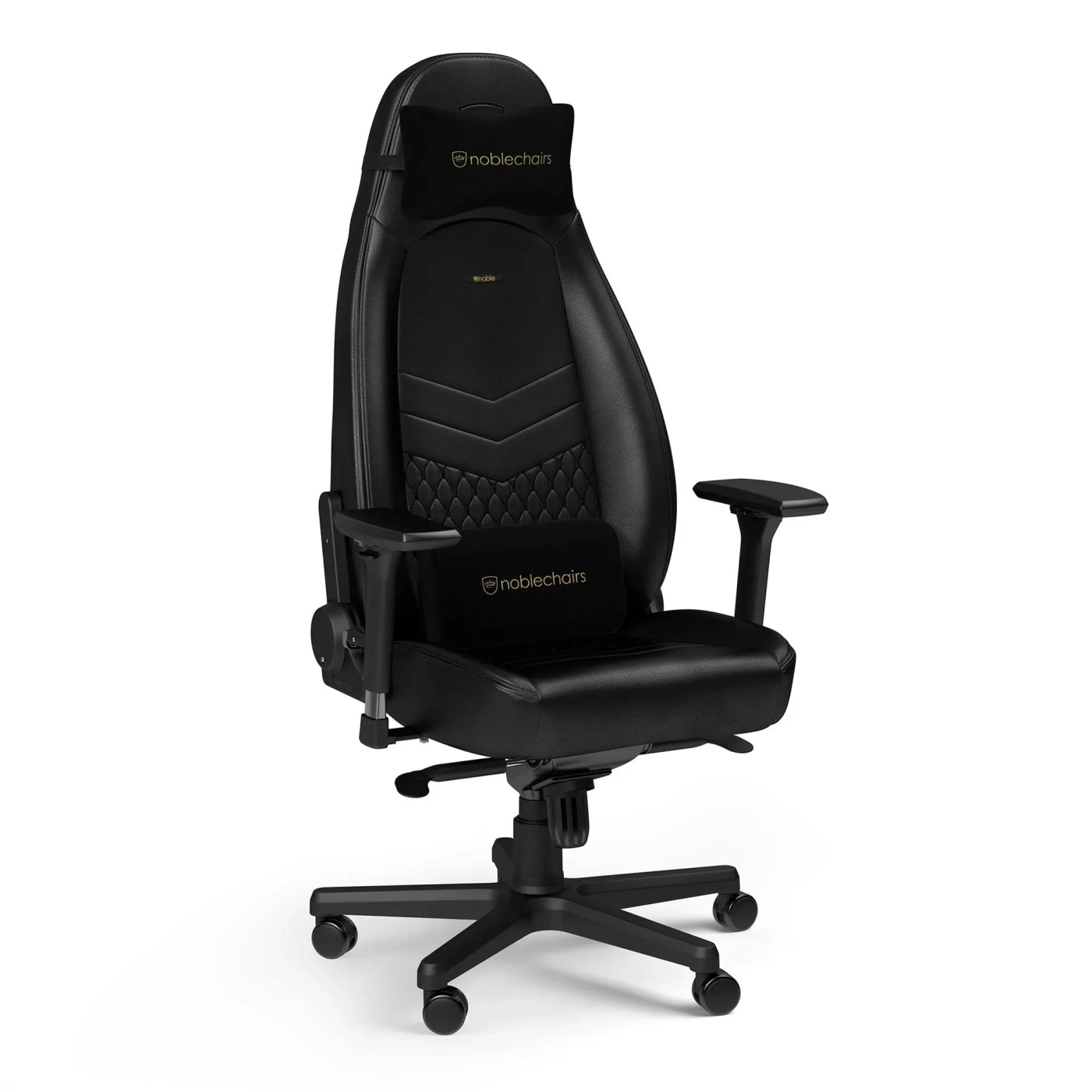 Купить Кресло для геймеров Noblechairs Icon real leather black (NBL-ICN-RL-BLA) - фото 1