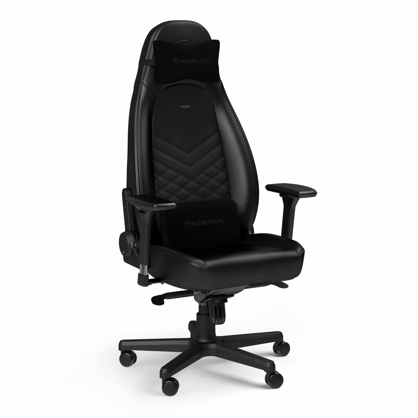 Купити Крісло для геймерів Noblechairs Icon Black (NBL-ICN-PU-BLA) - фото 1