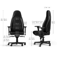 Купити Крісло для геймерів Noblechairs Icon Black (NBL-ICN-PU-BLA) - фото 6