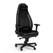 Купити Крісло для геймерів Noblechairs Icon PU leather black/platinum white (NBL-ICN-PU-BPW) - фото 1