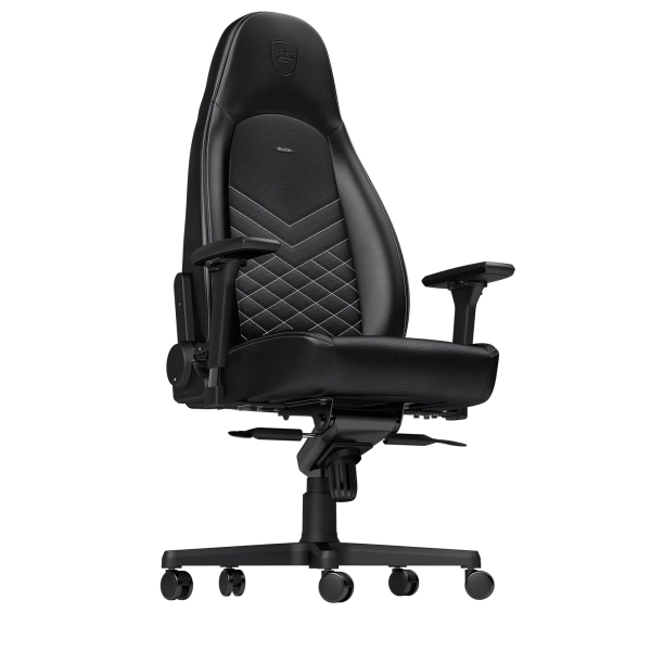 Купить Кресло для геймеров Noblechairs Icon PU leather black/platinum white (NBL-ICN-PU-BPW) - фото 2