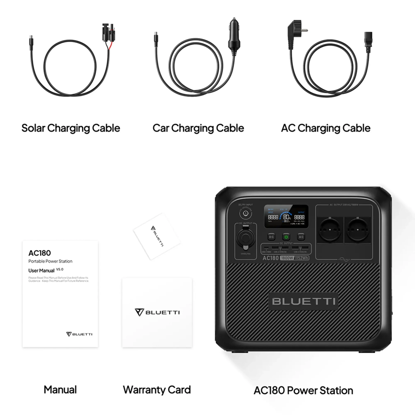 Купить Зарядная станция BLUETTI AC180 Solar Portable Power Station 1800W 1152Wh - фото 4