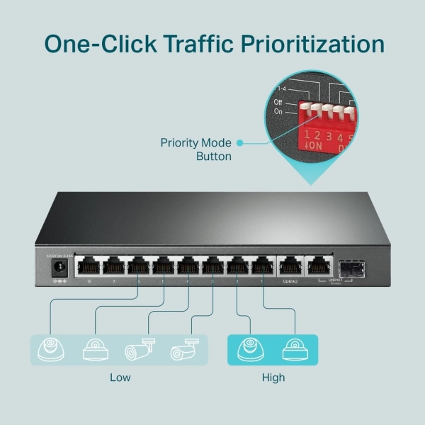 Купити Комутатор TP-Link TL-SG1210MP - фото 6