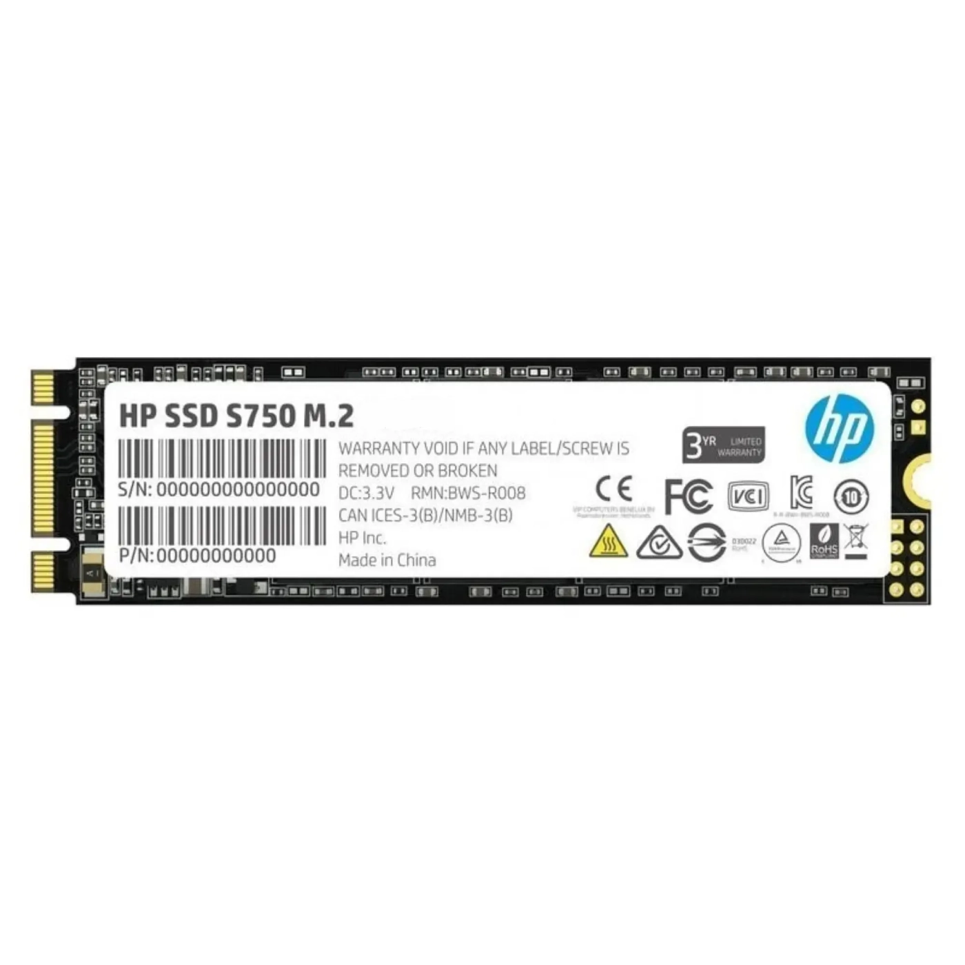 Купить SSD диск HP S750 2TB 2.5" SATA (1R9T8AA) - фото 1