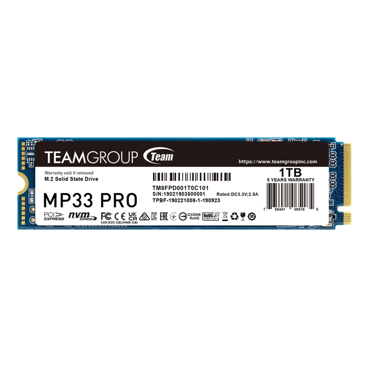 Купити SSD диск Team MP33 Pro 1TB M.2 (TM8FPD001T0C101) - фото 1