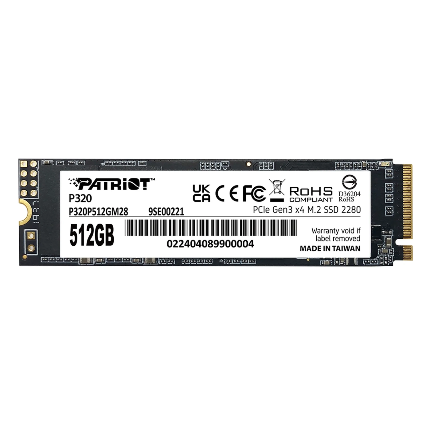 Купить SSD диск Patriot P320 512GB M.2 (P320P512GM28) - фото 1