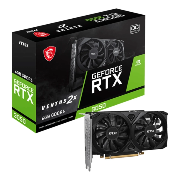 Купить Видеокарта MSI Nvidia GeForce RTX 3050 VENTUS 2X 6G OC - фото 5