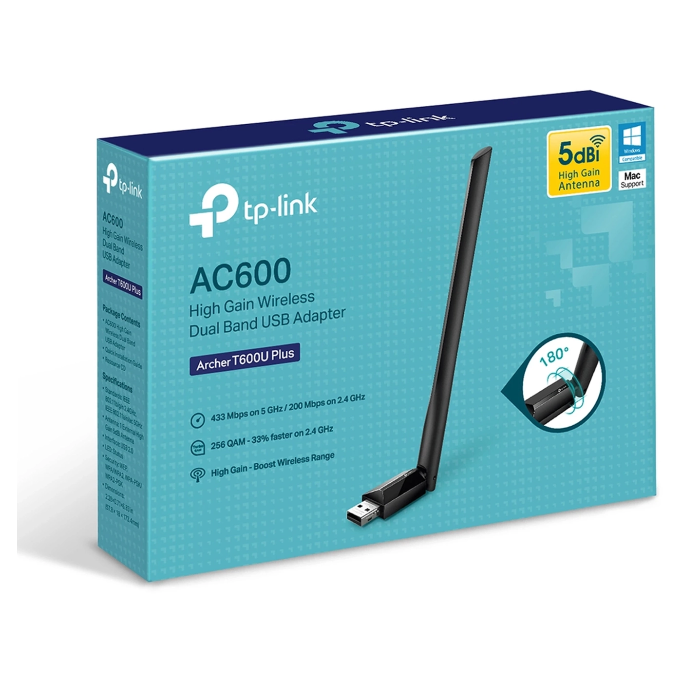 Купити WiFi адаптер TP-LINK Archer T600U Plus - фото 4