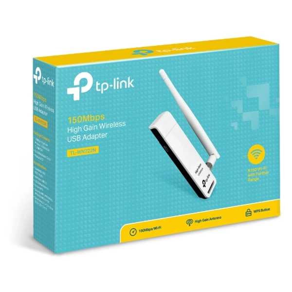 Купить WiFi-адаптер TP-LINK TL-WN722N 802.11n, 2.4 ГГц, N150, USB 2.0 - фото 4