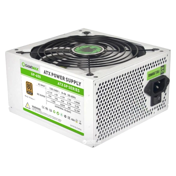 Купити Блок живлення Gamemax 650W (GP-650-White) - фото 1